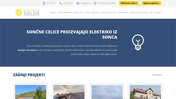 Fotovoltaika | Sončne celice | Solarni paneli | Sončne elektrarne - Velog d.o.o. Ljubljana