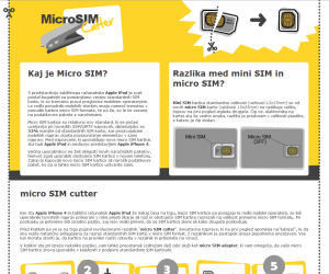micro SIM cutter/rezalnik in adapter