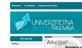 Spletna knjigarna - Univerzitetna spletna trgovina